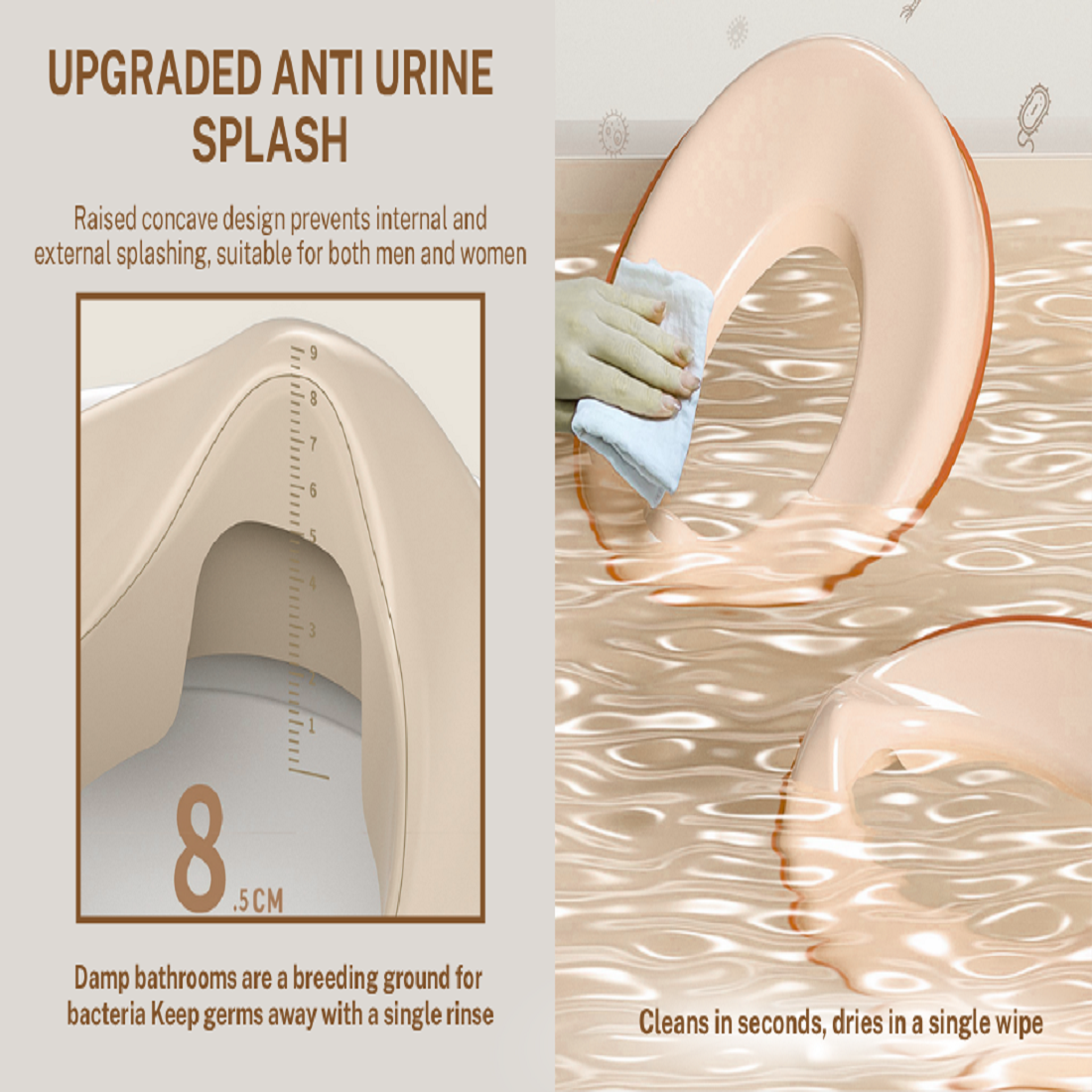 CRADLEVE Baby Potty Training Toilet Seat 0-6yrs (Peach)