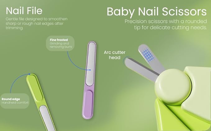 CRADLEVE 4-in-1 Baby Nail Clipper Set (Pink)