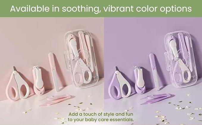 CRADLEVE 4-in-1 Baby Nail Clipper Set (Purple)
