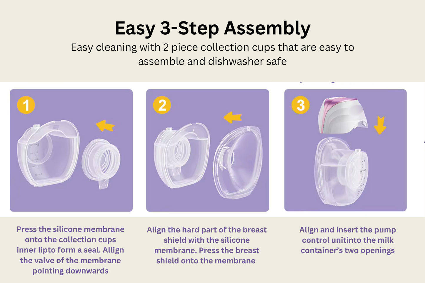 Cradleve wearable electric breast pump for Nursing Mothers | Anti Backflow, Hands-Free, BPA Free.