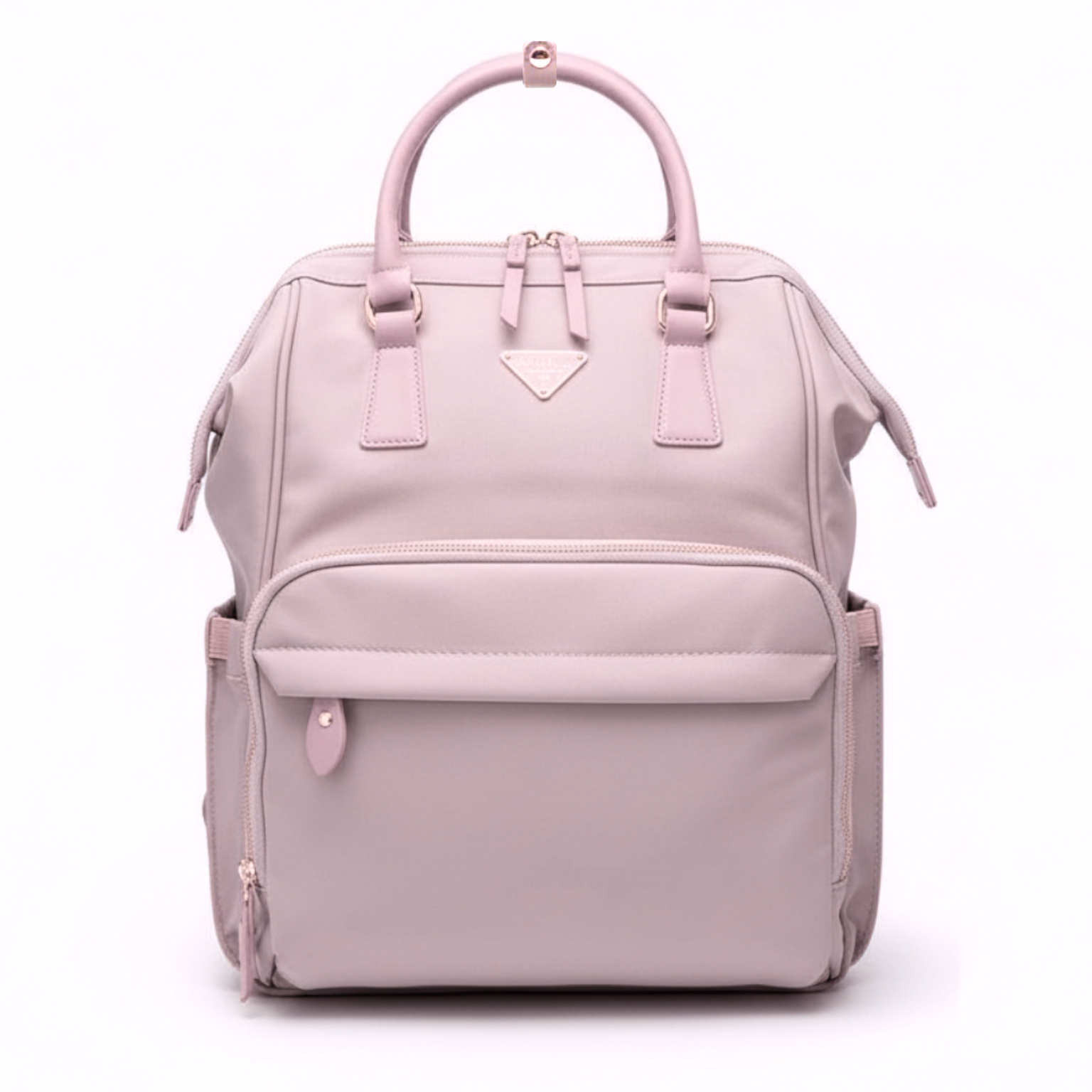Cradleve Essentia Diaper Bag for Moms | Stylish & Spacious Mommy Bag with Insulated Bottle Pockets | Waterproof Recycled Nylon | Backpack, Tote & Stroller Bag (Candy Pink) - Cradleve