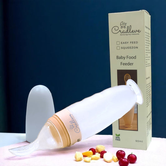 CRADLEVE Squeezon Baby Food Feeder (90ml) (Pink)