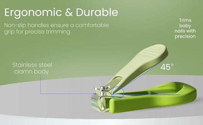 CRADLEVE 4-in-1 Baby Nail Clipper Set (Green)