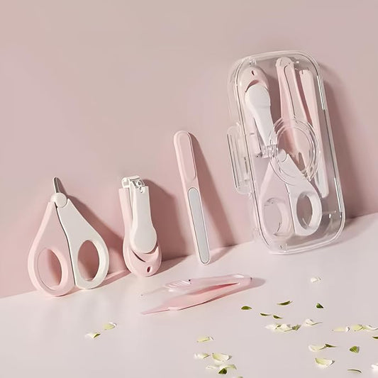 CRADLEVE 4-in-1 Baby Nail Clipper Set (Pink)