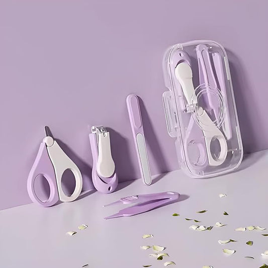 CRADLEVE 4-in-1 Baby Nail Clipper Set (Purple)