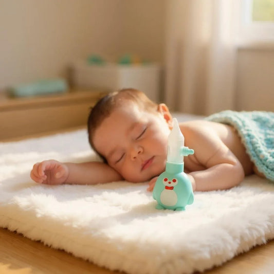 CRADLEVE Anti-Reflux Nasal Aspirator for Baby with Case (Green)